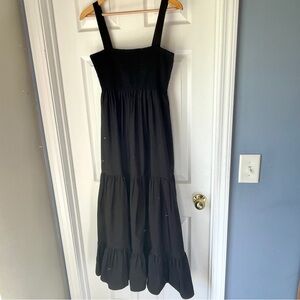 zara asymmetric poplin dress black Zara Poplin Asymmetric Puff Dress Bloggers Black Size S